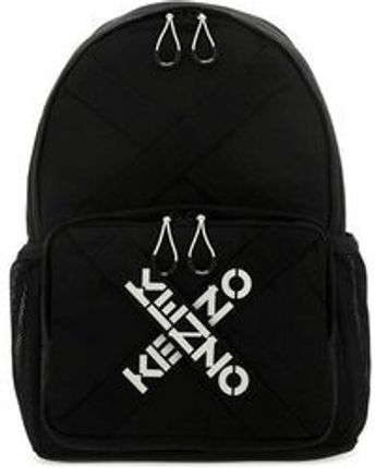 Men's Black Nylon Backpack