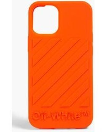 Men's Orange Embossed Silicone Iphone 12 Mini Case