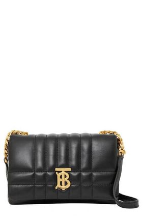 Lola Mini Satchel Bag In Black Quilted Leather