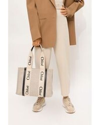 Women's Natural 'woody Medium' Shopper Bag