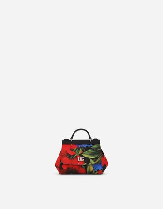 Nylon Sicily mini bag with meadow print
