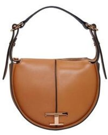 Women's Brown Timeless Hobo Bag In Leather - Small