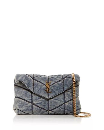 Puffer Toy Quilted Denim Crossbody