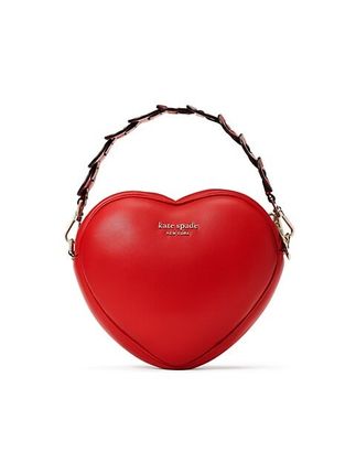 Heartbreaker Leather 3D Heart Top Handle Bag