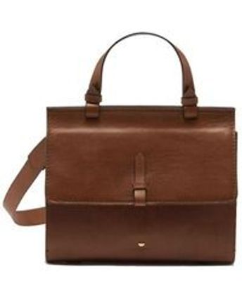 Women's Brown Harry Handled Briefcase - Black