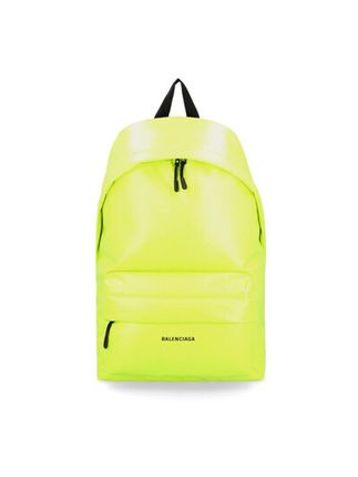 Men's Yellow Leather Backpack