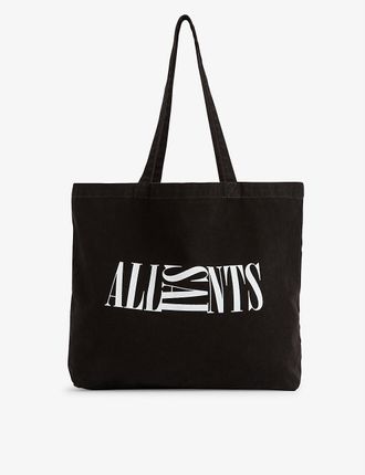 Oppose cotton-canvas tote