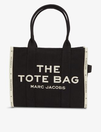 The Large Tote cotton-blend tote bag