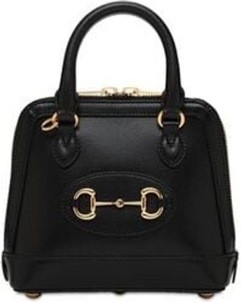 Women's Black 1955 Horsebit Leather Top Handle Bag