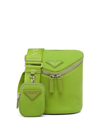 Triangle-logo Shoulder Bag In Fern Green