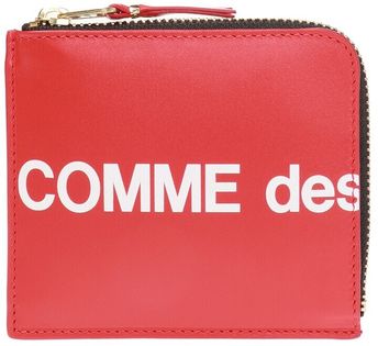 Comme Des Garçons Logo-printed Wallet Unisex Red