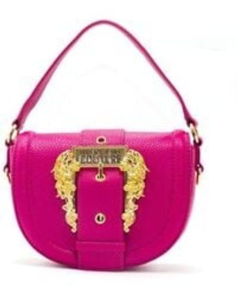 Women's Pink Baroque Buckle Foldover Tote Bag