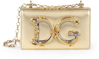 D&G Girls Metallic Leather Crossbody Phone Case