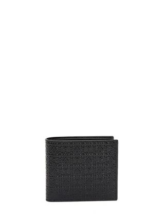 Anagram Bi-fold Wallet In Black