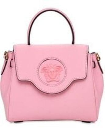 Women's Pink Small Leather Medusa Top Handle Bag