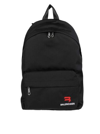 Explorer Logo-embroidered Woven Backpack In Black
