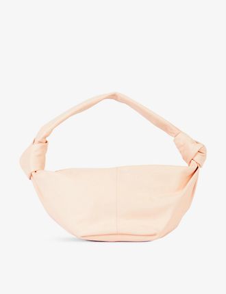 Double Knot mini leather top-handle bag