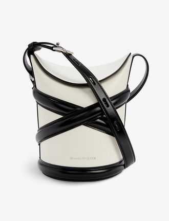 The Curve small leather bucket bag