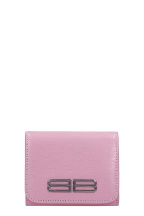 Goss Z M Wallet In Rose-pink Leather