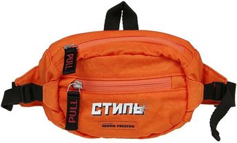 Women's Orange Polyamide Belt Bag