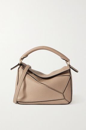 Puzzle Mini Textured-leather Shoulder Bag - Neutrals