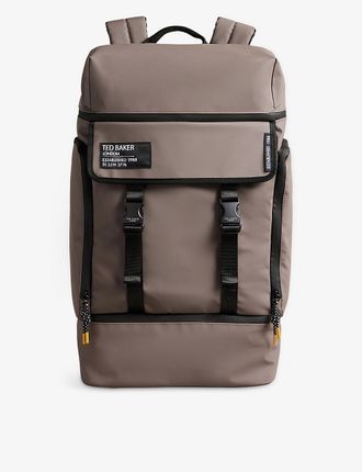 Walks zip-top rubberised backpack