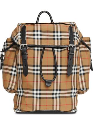 Ranger Check  Backpack Bags In Yellow & Orange