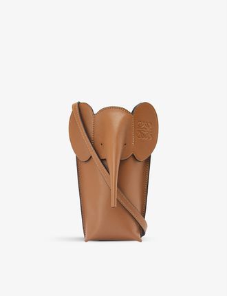 Elephant leather cross-body bag