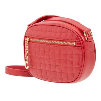 Small C Charm Red Shoulder Bag