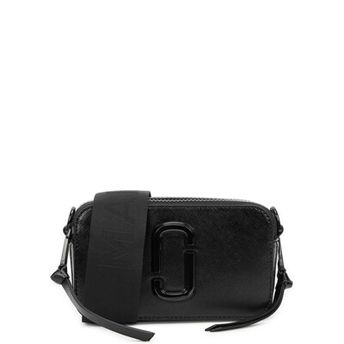 The Snapshot Dtm Black Leather Cross-body Bag