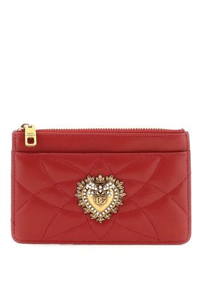 Devotion Zipped Card Holder In Red