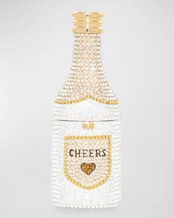 Mini Cheers Forever Bottle Crystal Pillbox