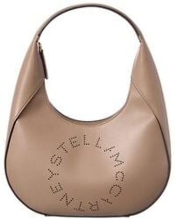 Women's Black Stella Logo Small Hobo Bag