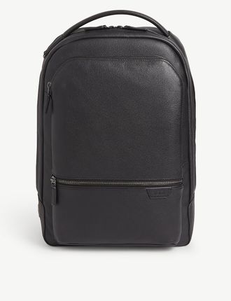 Bradner grained leather backpack