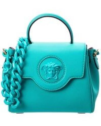 Women's Blue Creative Outdoor Products La Medusa Small Leather Satchel