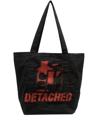Graphic-print Shoulder Bag In Black