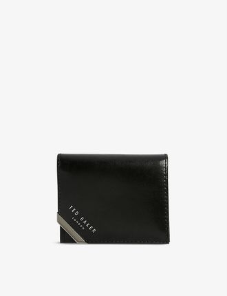Coral leather wallet