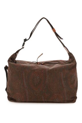 Paisley Nylon Crossbody Bag In Brown
