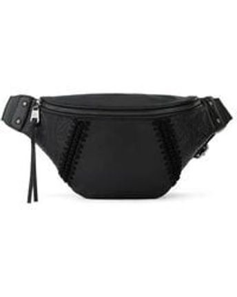 Women's Bolinas Belt Bag Black Leaf Emboss