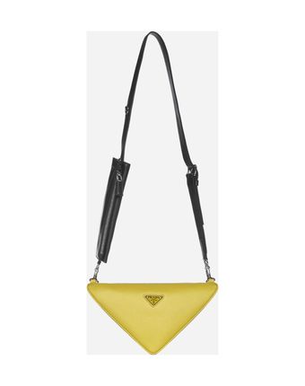 Saffiano Leather Triangle Bag