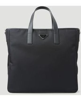 Men's Black Re-nylon Tote Bag