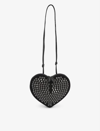 Le Coeur Rivet heart-shaped leather cross-body bag