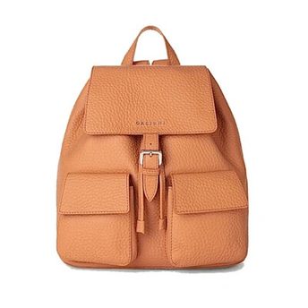 Women's Brown Leather Backpack
