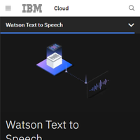 IBM Watson Text To Speech