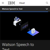 Watson Speech To Text