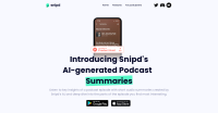 Snipd Podcast Summaries