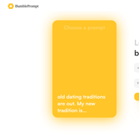 Bumble Prompts