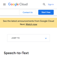 Google Cloud Speech-to-Text API