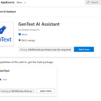 GenText AI Assistant For MS Word