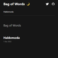 Bag Of Words